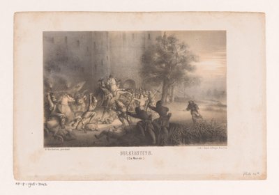 Bulgersteyn assediato dai Normanni da Matthijs Willem Gerardus Michielsen