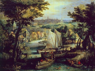 Paesaggio fluviale da Matthijs the younger Bril