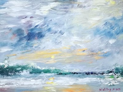 Paesaggio marino all’ora d’oro da Matthys Moss
