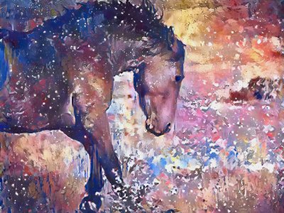 Splash del cavallo vivace da Matthys Moss