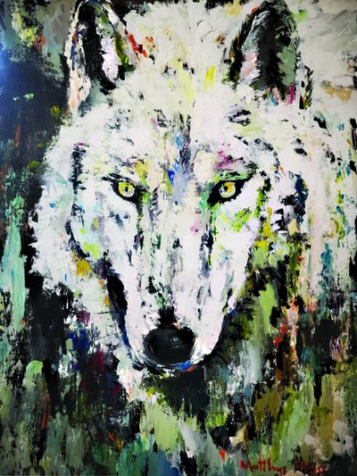 Lo sguardo del lupo bianco da Matthys Moss