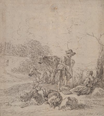 Scena pastorale da Matthys van den Bergh