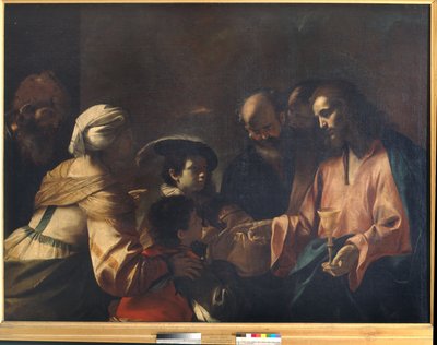 Una madre che affida i suoi figli a Cristo da Mattia Preti