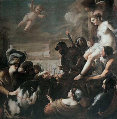 Clorinda salva Olindo e Sofronia, 1645 da Mattia Preti