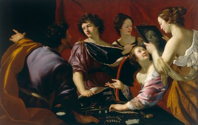 Tasso alla corte di Ferrara (o Allegoria dei Cinque Sensi), (dettaglio) da Mattia Preti