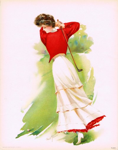 Golfista donna, 1908 da Maud Stumm
