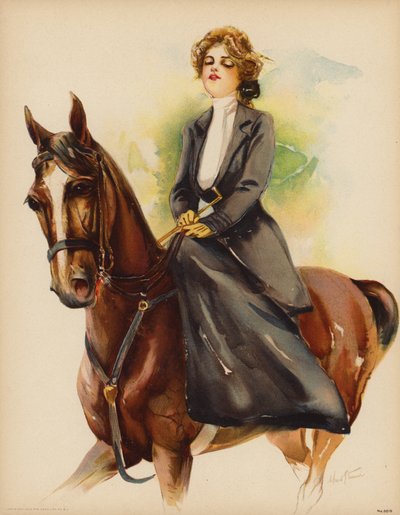 Ritratto di una donna a cavallo da Maud Stumm