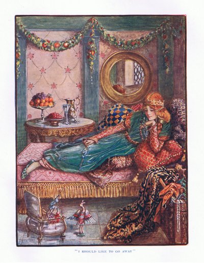 Vorrei dire vai via, illustrazione da Le Fiabe di Lady Ann, 1914 da Maud Tindal Atkinson