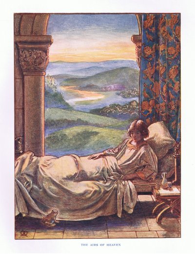 Le arie del Paradiso, illustrazione da Le Fiabe di Lady Ann, 1914 da Maud Tindal Atkinson