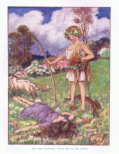 Il bambino più bello del mondo, illustrazione da Le Fiabe di Lady Ann, 1914 da Maud Tindal Atkinson