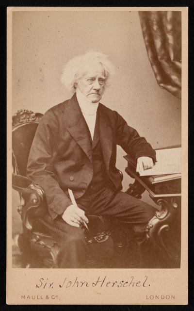 Ritratto di Sir John Frederick William Herschel 1792-1871 da Maull and Co
