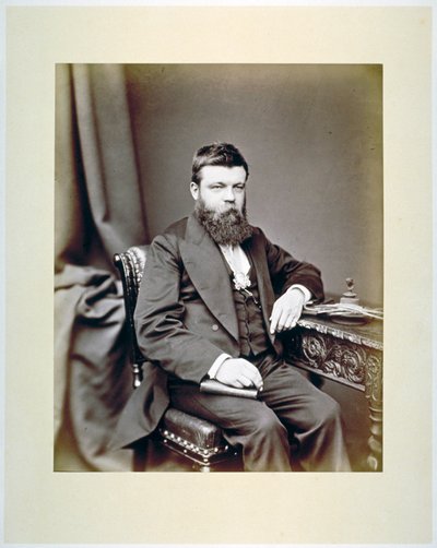 TC Fendick, Maestro della Worshipful Company of Glaziers con il distintivo del Maestro da Maull and Co