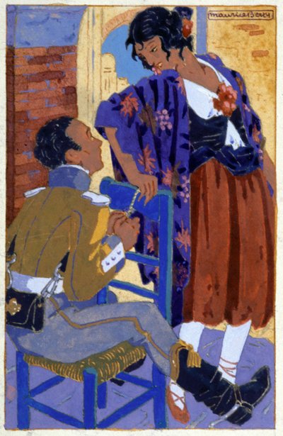 Don Jose e Carmen, c. 1930 da Maurice Berty
