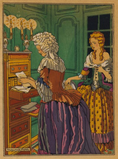 Illustrazione per Le relazioni pericolose di Choderlos De Laclos da Maurice Berty