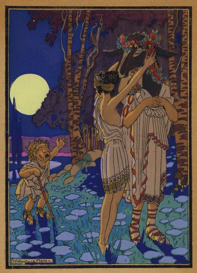 Illustrazione per Sogno di una notte di mezza estate di Shakespeare da Maurice Berty