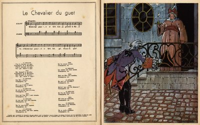 Il cavaliere della guardia. filastrocca (canzone per bambini) (incisione) da Maurice Berty