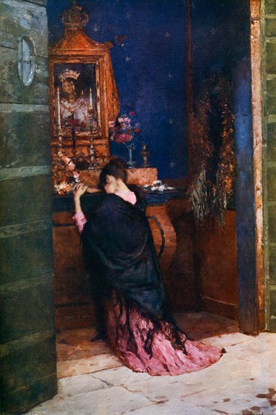 Una preghiera alla Madonna, c1877-1912, 1912 da Maurice Bompard