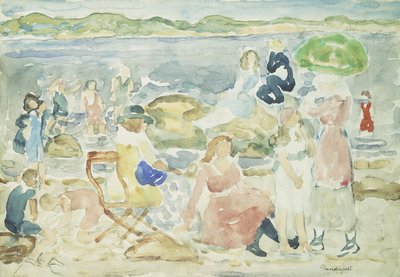 Una giornata in spiaggia da Maurice Brazil Prendergast