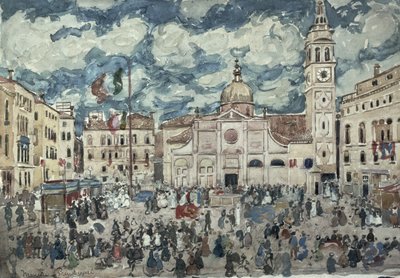Campo Santa Maria Formosa, Venezia, c.1898 da Maurice Brazil Prendergast