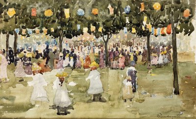 Central Park, New York City, 4 luglio, c.1900-03 da Maurice Brazil Prendergast