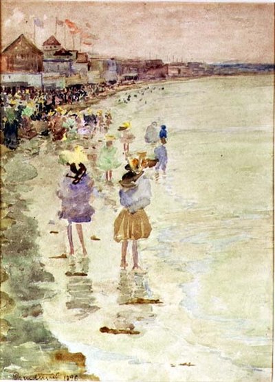 Spiaggia del Crescent da Maurice Brazil Prendergast