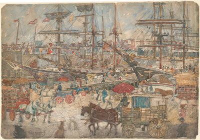 Docks, East Boston, 1900-1904 da Maurice Brazil Prendergast