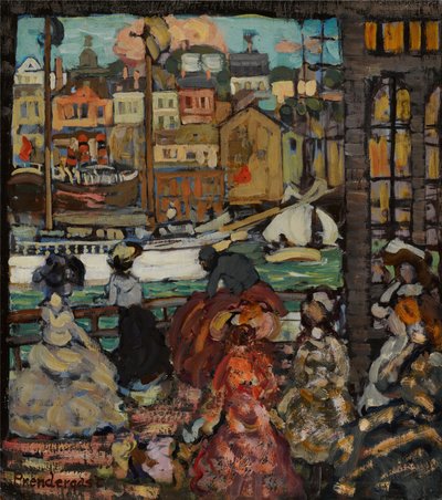 Traghetto di East Boston, c.1907-10 da Maurice Brazil Prendergast