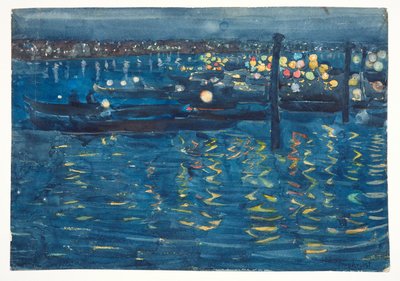 Notte di festa, Venezia, c. 1898-1899 da Maurice Brazil Prendergast