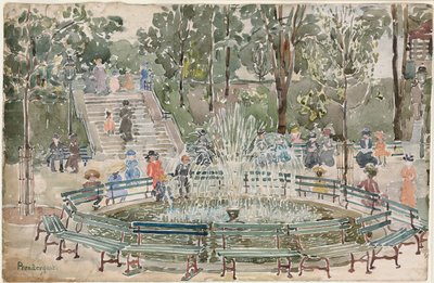 Fontana, Central Park da Maurice Brazil Prendergast