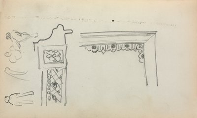 Taccuino italiano: dettagli architettonici e figure (pagina 199) da Maurice Brazil Prendergast