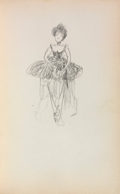 Taccuino italiano: Ballerina pagina 231, 1898-1899 da Maurice Brazil Prendergast