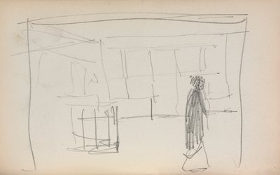 Taccuino italiano: Figura in una pagina interna 175, 1898-1899 da Maurice Brazil Prendergast