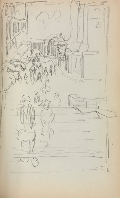 Taccuino italiano: Scale con figure (pagina 165) da Maurice Brazil Prendergast