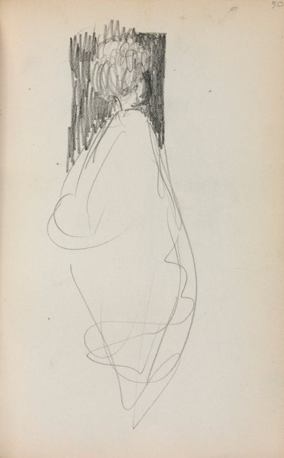 Taccuino italiano: donna in piedi pagina 50, 1898-1899 da Maurice Brazil Prendergast
