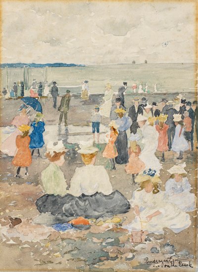 Sulla spiaggia da Maurice Brazil Prendergast