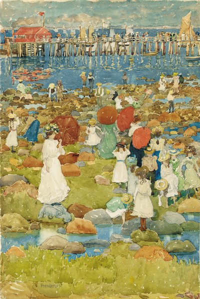 Spiaggia sassosa da Maurice Brazil Prendergast