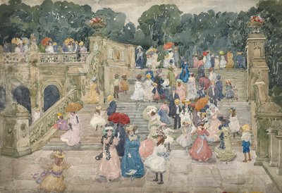 Il ponte della terrazza, Central Park da Maurice Brazil Prendergast