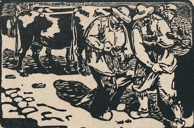 Marché En Auvergne - Da Au Pied Des Puys, 1919 da Maurice Busset