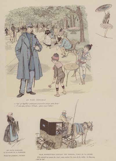 Illustrazione per Paris Brillant da Maurice Charles Mathieu Bonvoisin