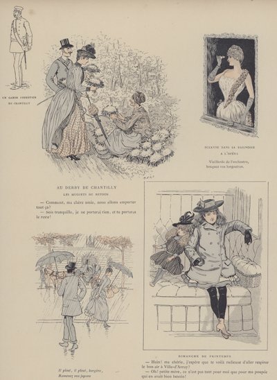 Illustrazione per Paris Brillant (litografia a colori) da Maurice Charles Mathieu Bonvoisin