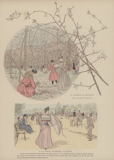 Illustrazione per Paris Brillant da Maurice Charles Mathieu Bonvoisin