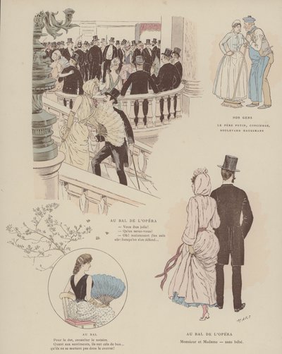 Illustrazione per Paris Brillant da Maurice Charles Mathieu Bonvoisin