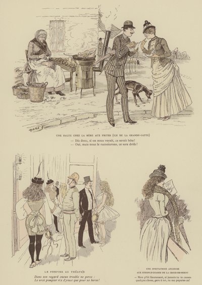 Illustrazione per Paris Brillant da Maurice Charles Mathieu Bonvoisin