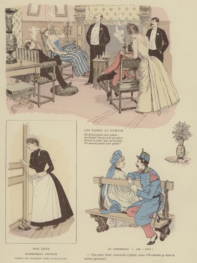 Illustrazione per Paris Brillant da Maurice Charles Mathieu Bonvoisin