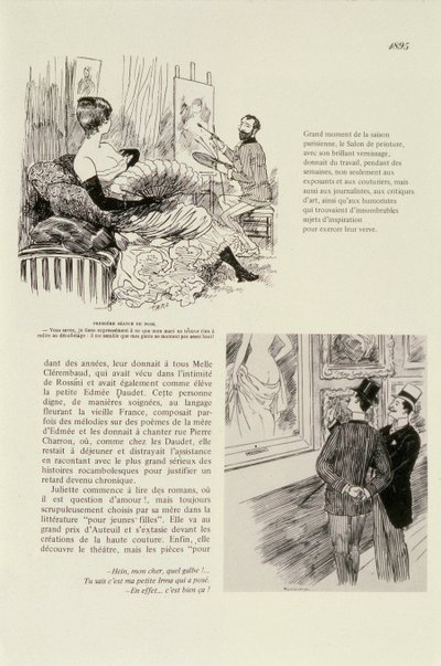 Prima seduta per un ritratto, 1895 da Maurice Charles Mathieu Bonvoisin