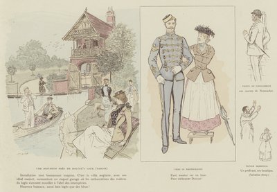 Illustrazione per La Vie De Londres di Mars da Maurice Charles Mathieu Bonvoisin