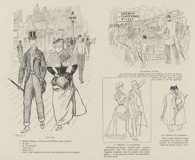 Illustrazione per La Vie De Londres di Mars da Maurice Charles Mathieu Bonvoisin