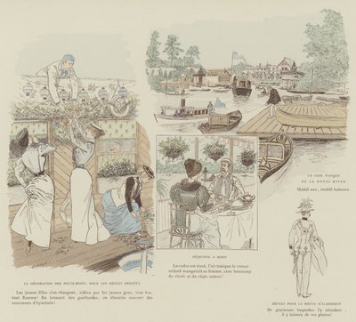 Illustrazione per La Vie De Londres di Mars da Maurice Charles Mathieu Bonvoisin