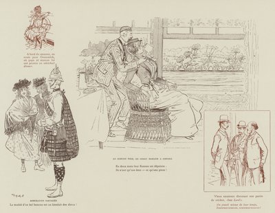 Illustrazione per La Vie De Londres di Mars da Maurice Charles Mathieu Bonvoisin