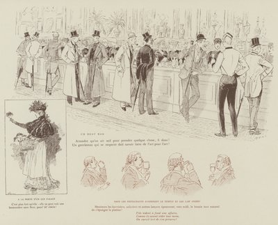 Illustrazione per La Vie De Londres di Mars da Maurice Charles Mathieu Bonvoisin
